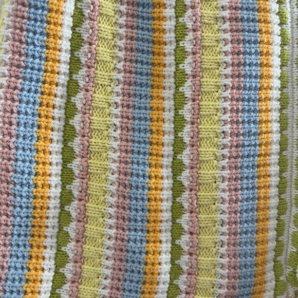 LOVERS AND FRIENDS | Shelly Knit Crochet Short in Light Yellow Multi | Size M - Picture 4 of 8